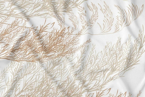 4138 A Panama 98 obrus dekoracyjny Detexpol beżowy liście