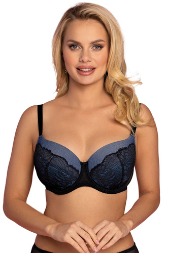 VB-438 Biustonosz usztywniany Vena czarny-jeans 