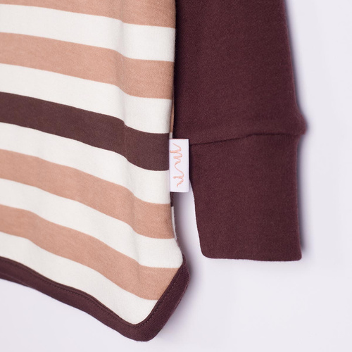 227139 Nicol BENEK Bluzka chłopięca raglan henley paski długi rękaw
