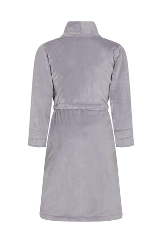 Elen Szlafrok damski polarowy ByShelly - jasny szary