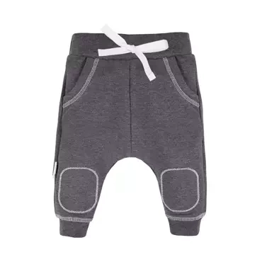 UNIQUE Spodnie dresowe z łatkami Ewa Klucze - grafit