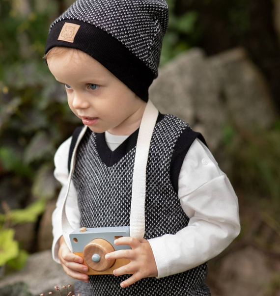 Le Tigre Kamizelka dla chłopca Pinokio - czarny