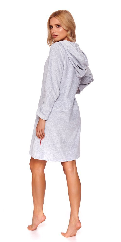 1008 Szlafrok damski Doctor Nap - grey melange