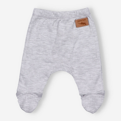 KAR-0005/SZM Półśpiochy z dzianiny prążkowej Lagarto Verde - Szary