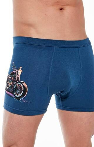 280/232 Motorcy Bokserki męskie Tattoo Cornette morski
