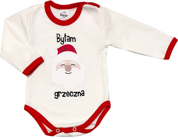 Body z długim rękawem "Byłam grzeczna" Oscar Kids