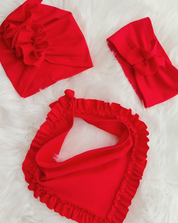 Lola Turban dla dziewczynki Bambarillo czerwony