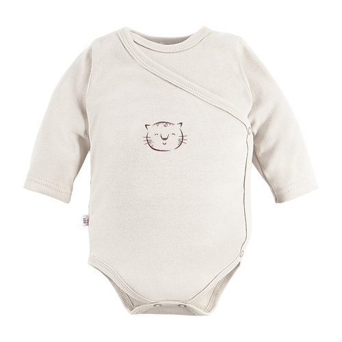 Animals Body rozpinane z długim rękawem Eevi - jasny beżowy