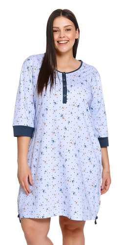 4257 Koszula Nocna Doctor Nap - deep blue