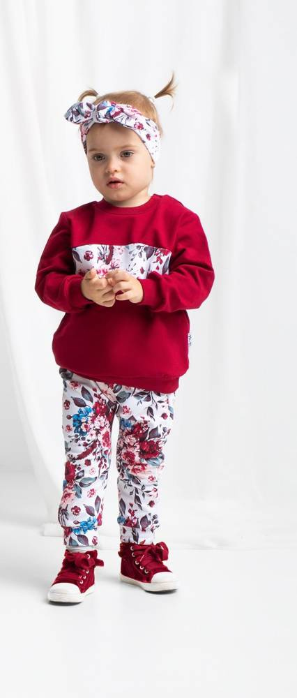 180273 Spodnie dresowe "Kate" Nicol - kwiaty