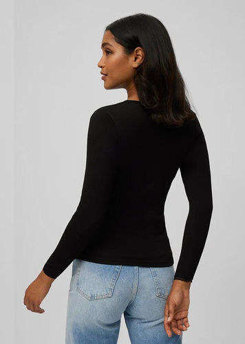 Koszulka termiczna damska Ysabel Mora 70018 negro– ciepła, oddychająca, z koronką i długim rękawem