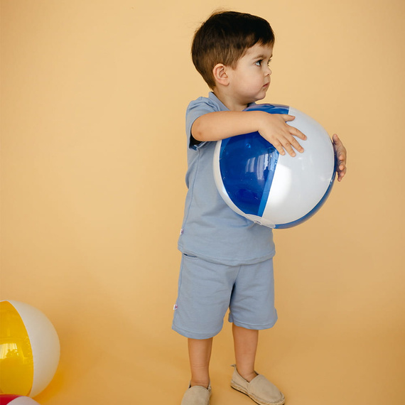 Elephant T-shirt polo Eevi- niebieski