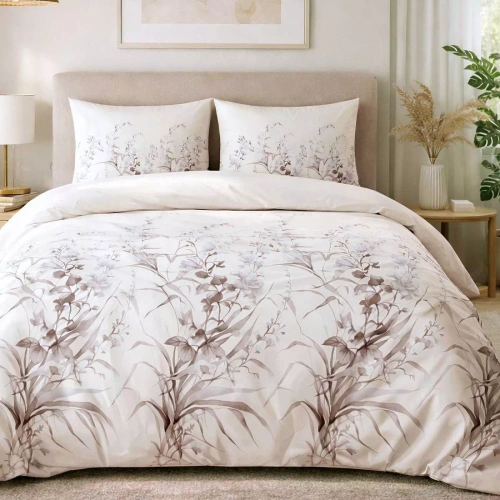 Pościel flanelowa Darymex 31525/2 kwiaty 100% bawełna 160 g/m²