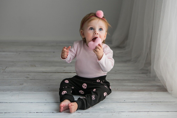 Spodenki niemowlęce "BAGGY" Koala czarno- różowe