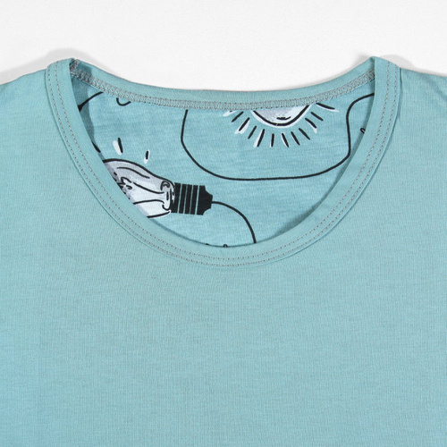 2431/6 Piżama Męska krótki rękaw Sesto Senso - żarówki