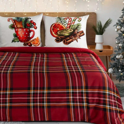 Pościel świąteczna Canela Eurofirany 100% bawełna 105 g/m² na suwak