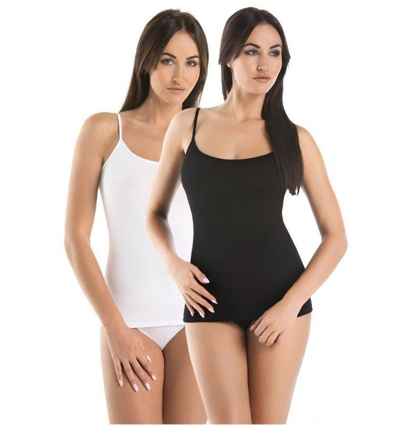 2703-2 Melisa Wielopak Koszulek Damskich Na Ramiączkach Teyli - mix