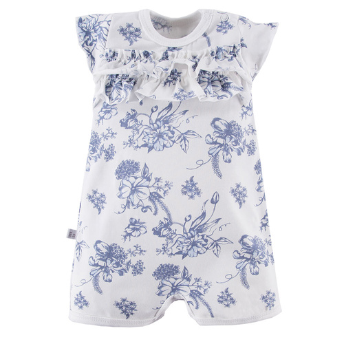 Botanic Rampers dla dziewczynki Eevi - biały druk