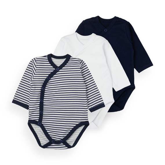 Paski Body rozpinane trzypak Martex granat