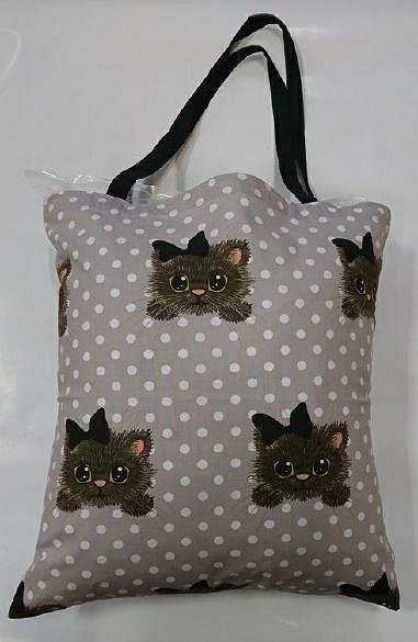 Kwiatki wzór serwetki torba bawełniana na zakupy szary