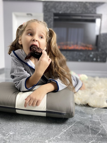 374 / 375  Desiree Szlafrok dziecięcy - szary