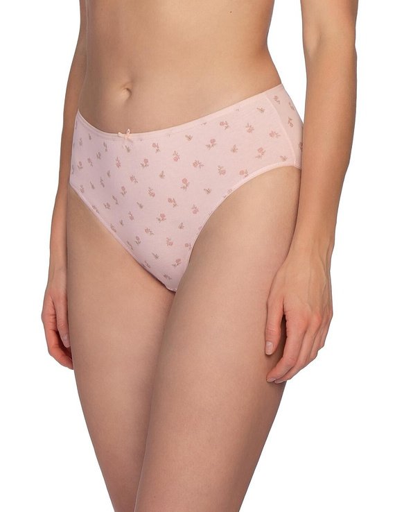 Figi L-122 BI-71 Lama Bawełniane Figi Bikini 3-Pak Kwiatowy Komfort