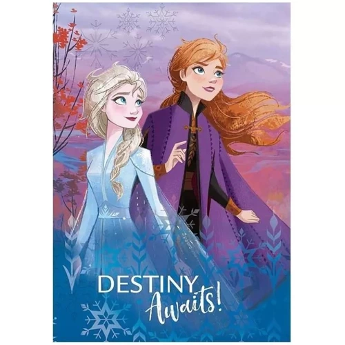 Frozen Anna i Elsa Kraina Lodu Kocyk polarowy pled dziecięcy Setino fioletowy