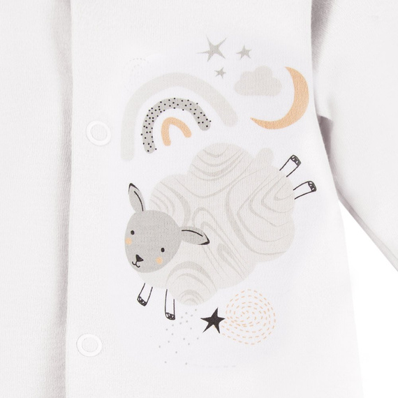 Mellow Pajac z nadrukiem Ewa Klucze - biały