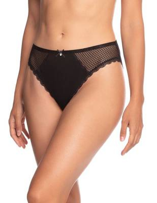 L-VIS 1421 BI Figi Damskie  Lama czarny