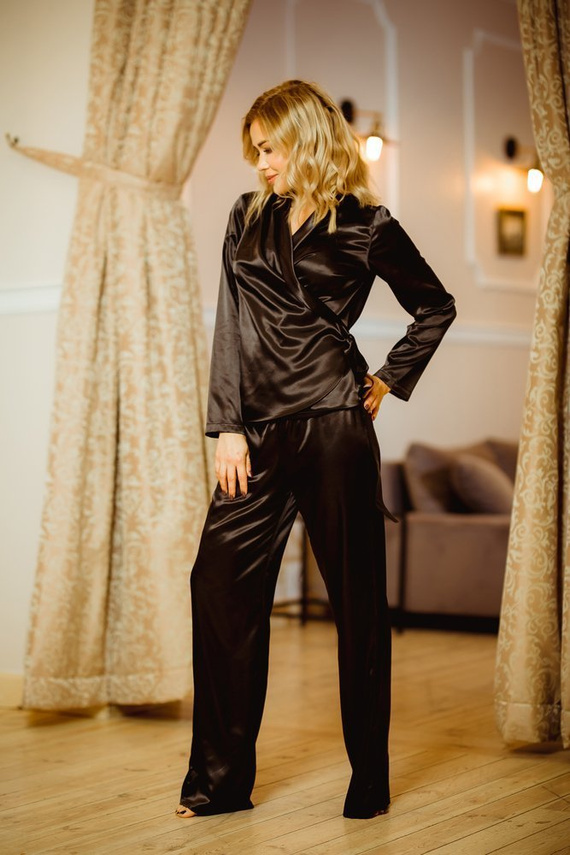 Rawa Komplet piżama damska Kalimo - czarny