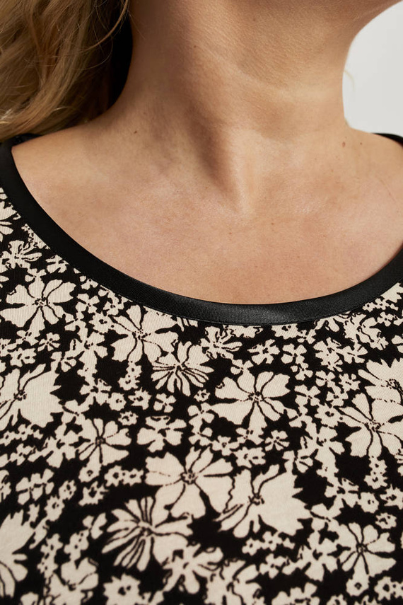 Gujana Damska koszula nocna długi rękaw Italian Fashion - druk