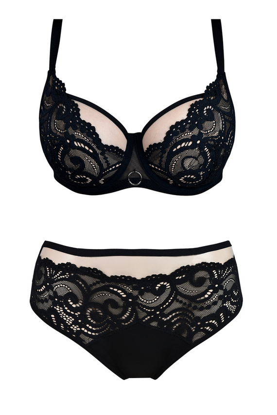 01076 Tango Biustonosz półusztywniony Mediolano czarny 