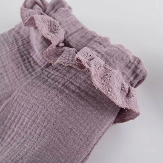 Botanic Spodnie muślinowe Eevi - wrzos