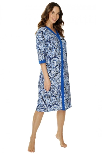 86671 Irene Koszula nocna Mewa druk niebieski