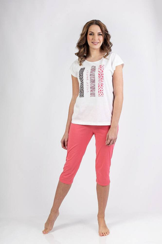 701  Piżama damska Regina -malinowy