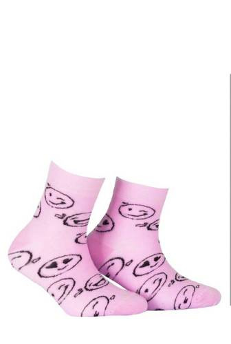 G44.59N Skarpety Damskie/ dziewczęce wzorowane Gatta 708 róż
