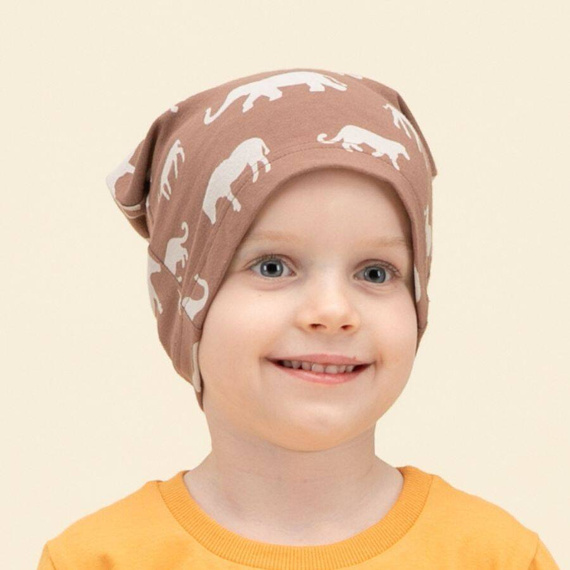 Safari Czapka dziecięca Pinokio - brązowy afryka