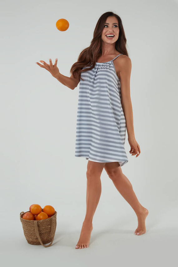 Bari koszula nocna, wąskie ramiączko Italian Fashion - druk  