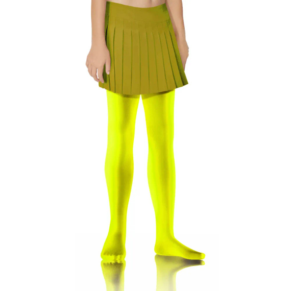 Claudia Rajstopy Dziewczęce kryjące 40 den Sesto Senso- neon yellow
