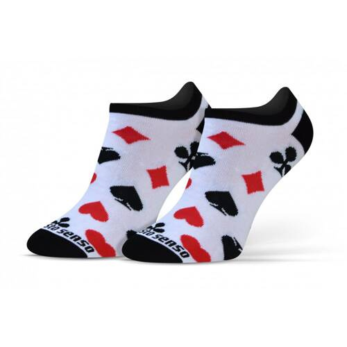 Talia Kart Skarpety stopki finest cotton dwie różne Sesto Senso czarny