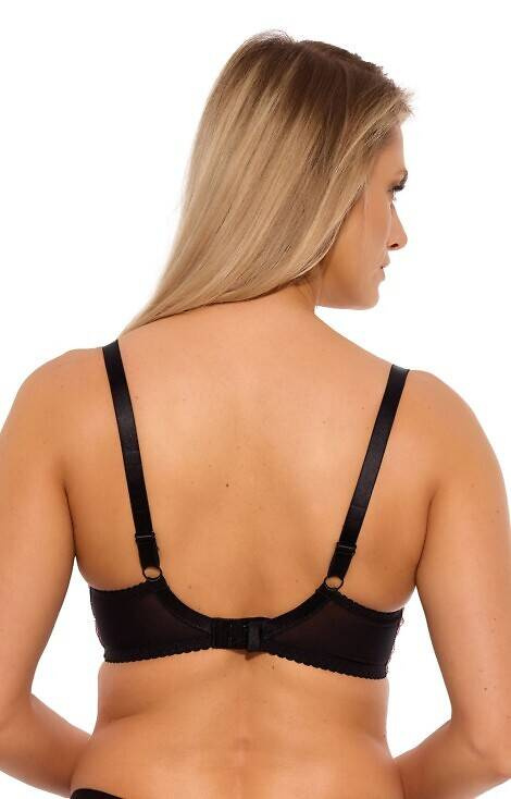 BS 1266 Malene Biustonosz półusztywniany (semi soft) Gaia- czarny