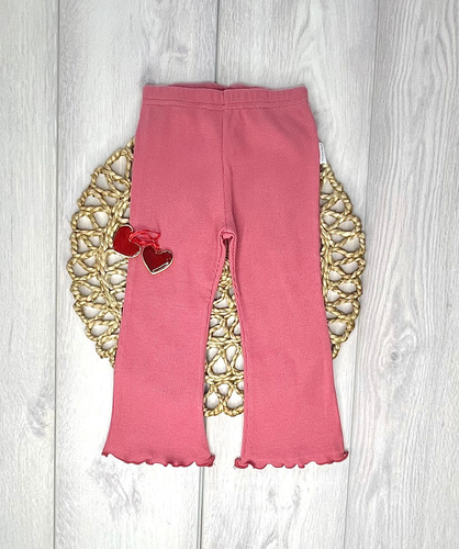 Legginsy prążek dzwony Mamatti  LJ804 97% bawełna elastyczne - malaga