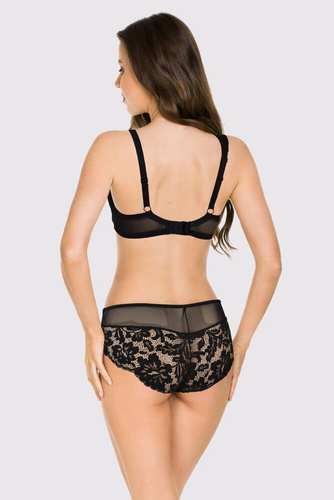 19150 Jasmin Plunge biustonosz miękki soft Mediolano czarny