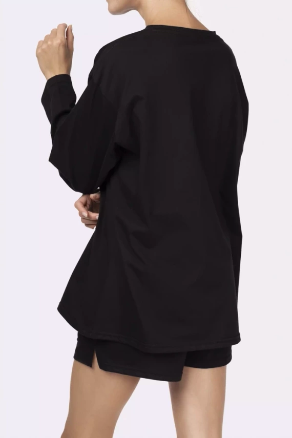 Joy longsleeve Piżama damska Mona black