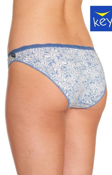 LPR 988 A22 Figi damskie 2-pak Key niebieski-szary