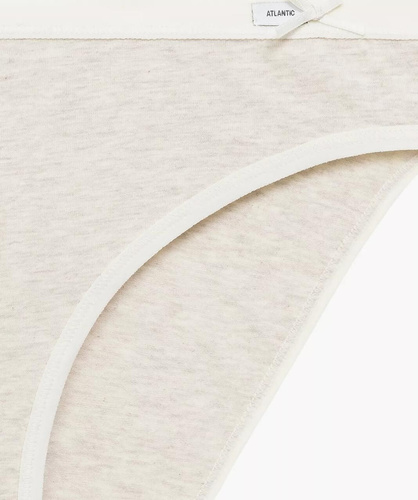 Figi 3CLP-002 Sport Atlantic – bawełna, klasyczny krój, 3 sztuki w pudełku grafitowy/różowy/beżowy