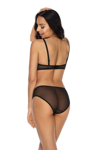 M-0193/11 Aggie Biustonosz push-up Mat czarny