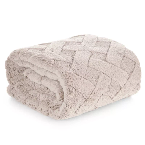 Caro koc narzuta z mikrofibry Designe91 beżowy