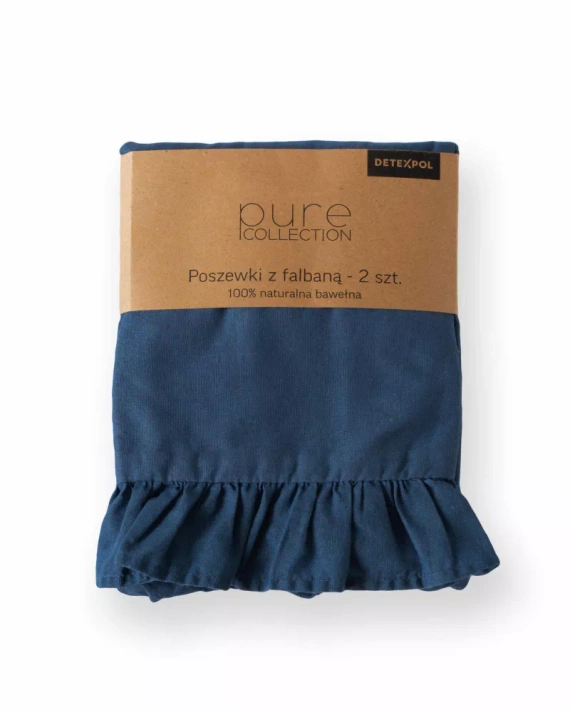 Pure 23 Pościel bawełniana jednobarwna Detexpol denim