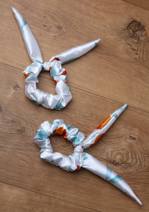 Gumka satynowa DKaren biały 019